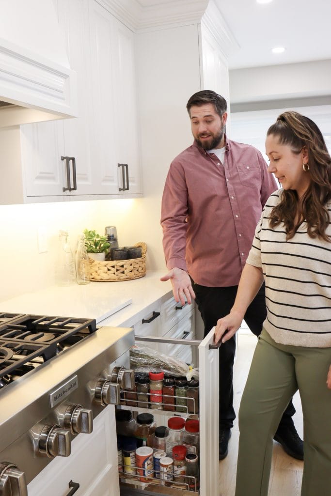 Hellensfield - Full Home and Custom Kitchen Renovation Condiment Drawer