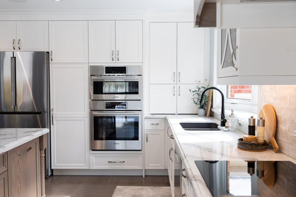 Oversized dining island Full Kitchen and Main Floor Remodel