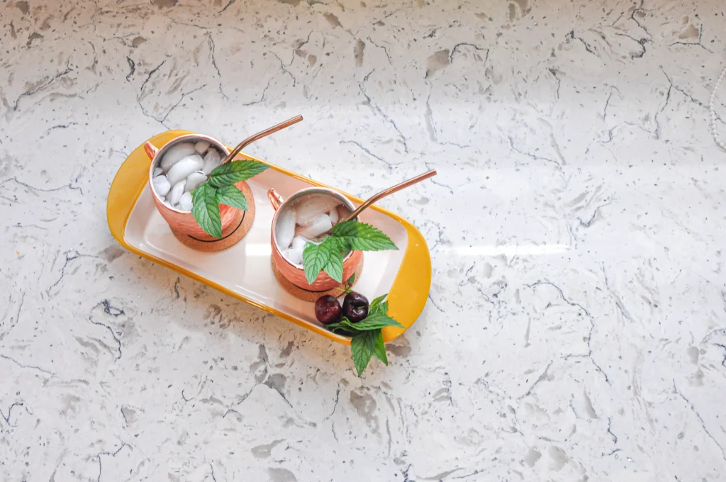 coctails on countertop, kitchen renovation burlington