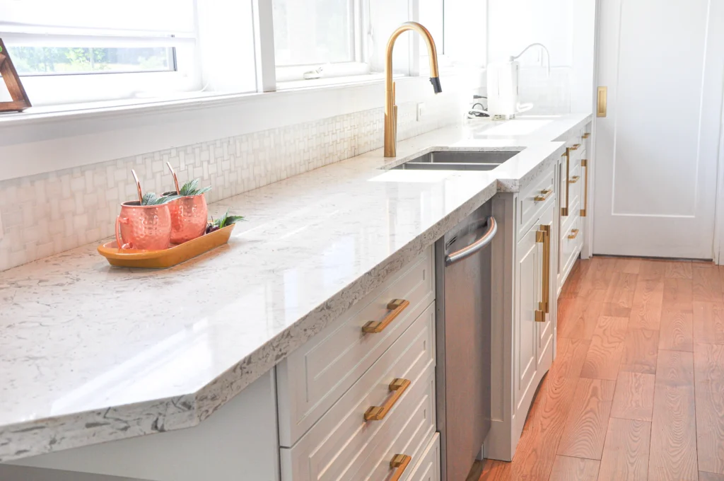 coctails on countertop, kitchen renovation burlington