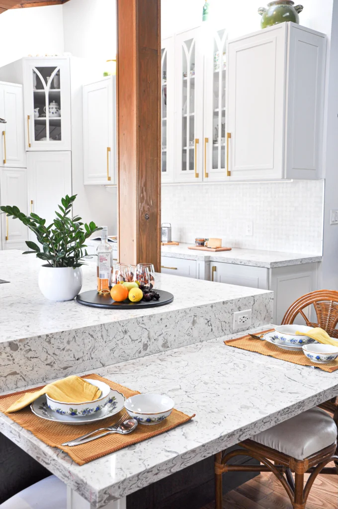 wood beams in kitchen, large kitchen renovation burlington