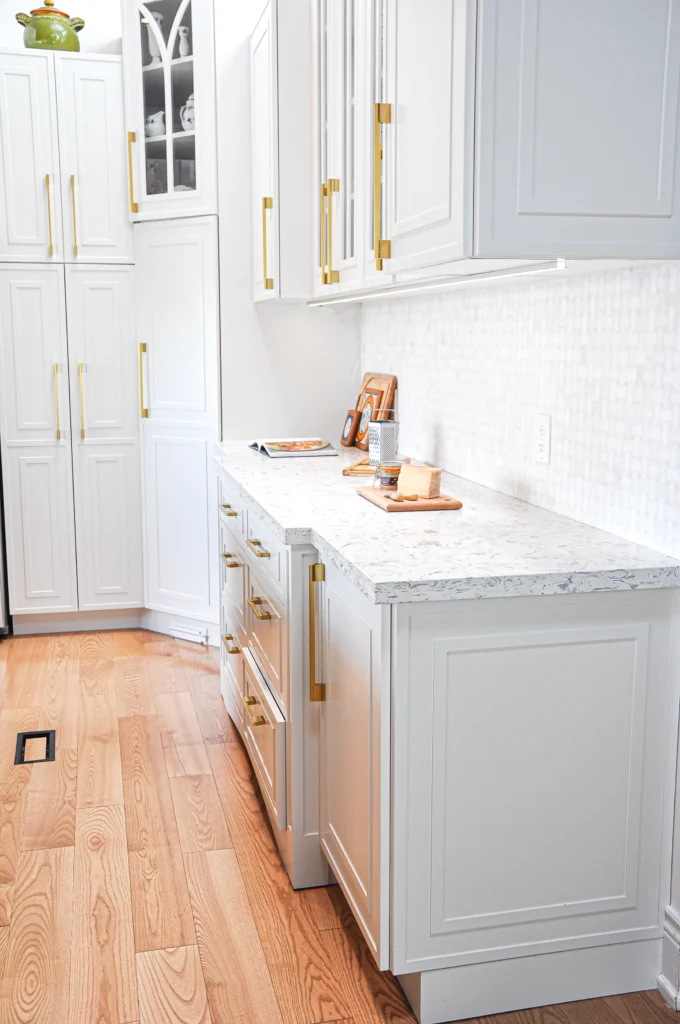 wood beams in kitchen, large kitchen renovation burlington