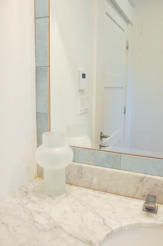 light grey bathroom vanity, bathroom renovation burlington